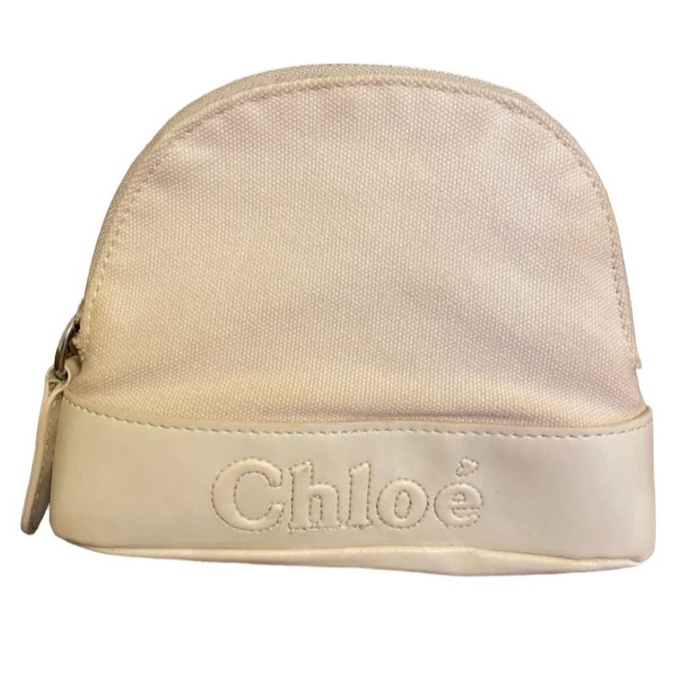 Chloe Cream Cosmetic Bag